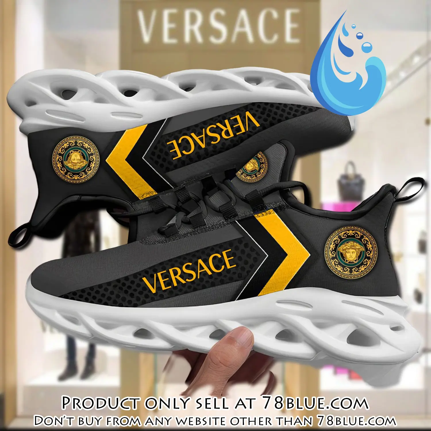 Versace medusa dark max soul shoes luxury brand gifts for men women 78b0535913